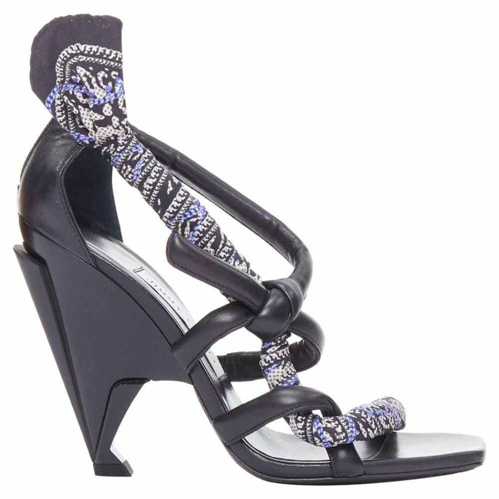 Jimmy Choo Scarf Heel Sandals
